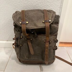 Brown Canvas unisex Bag